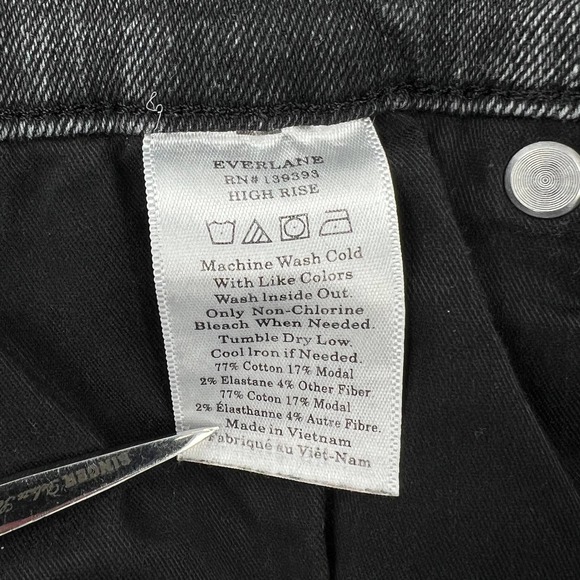 EVERLANE Jeans Womens 27 Ankle Gray High Rise Slim Skinny Stretch Denim - Picture 9 of 13